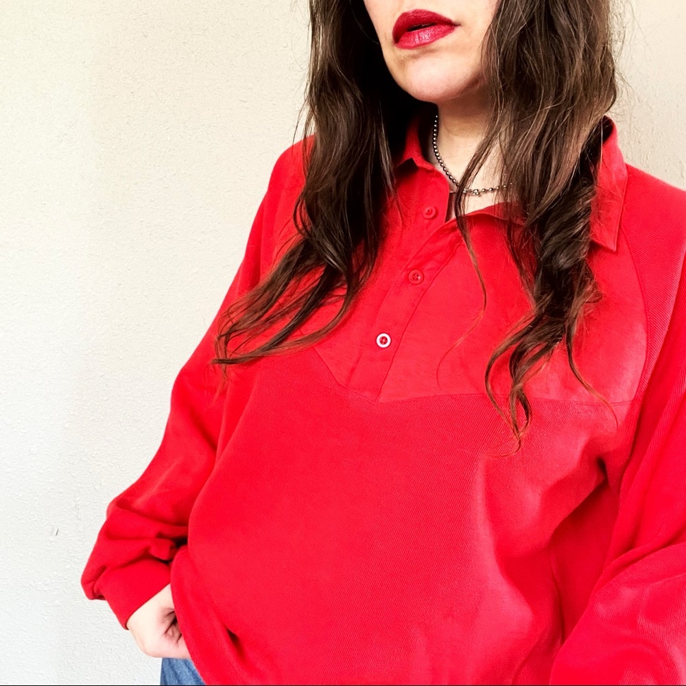 90’s Red Polo Tee 👹